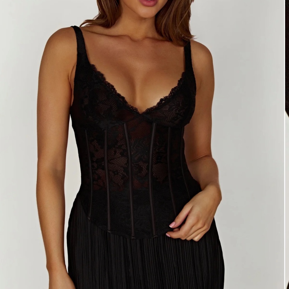 Meshki Elsie Lace Bustier Top